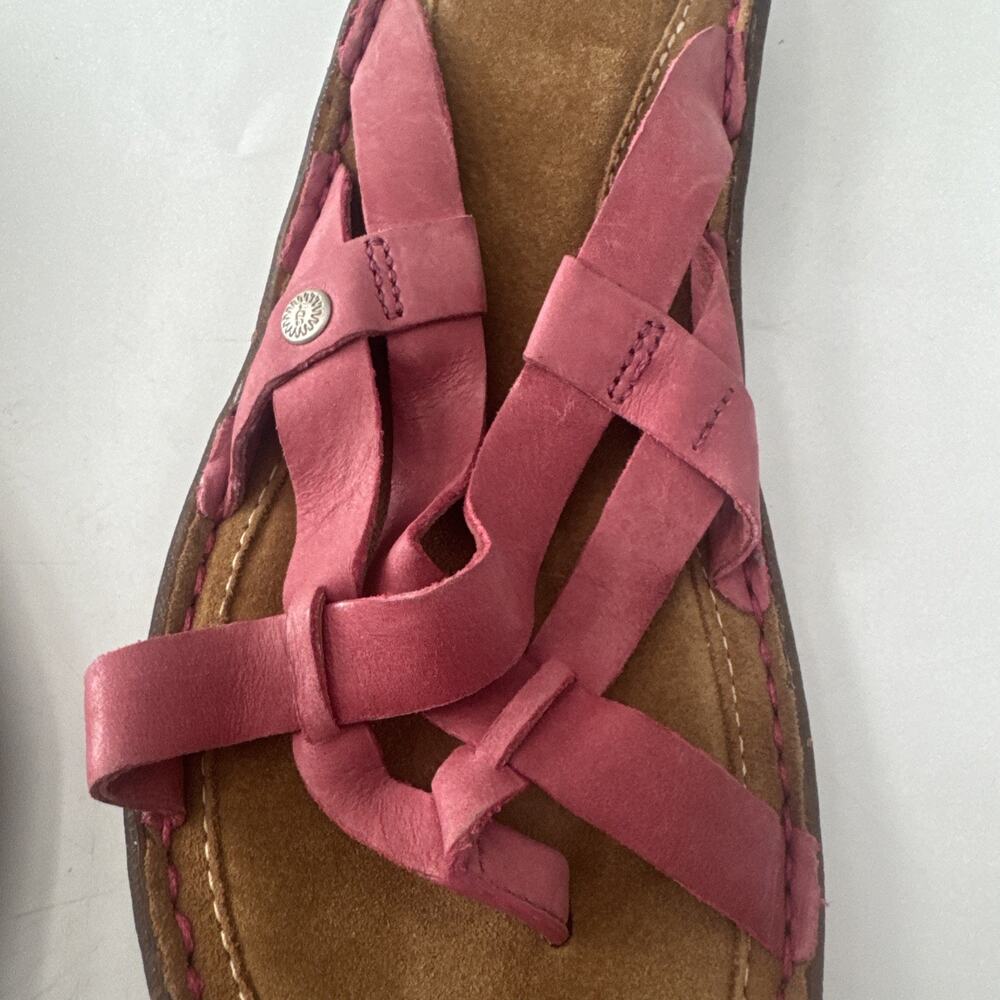 UGG Lanni Sandals Womens Size 10 Shoes Pink EUC Strappy Flip Flop - Picture 5 of 11